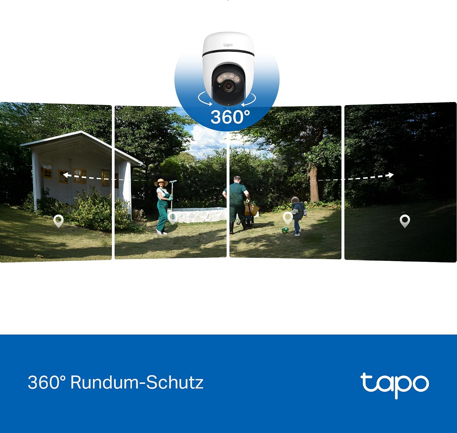 Thumbnail 4 de Tapo C630 KIT 360° Solar Überwachungskamera