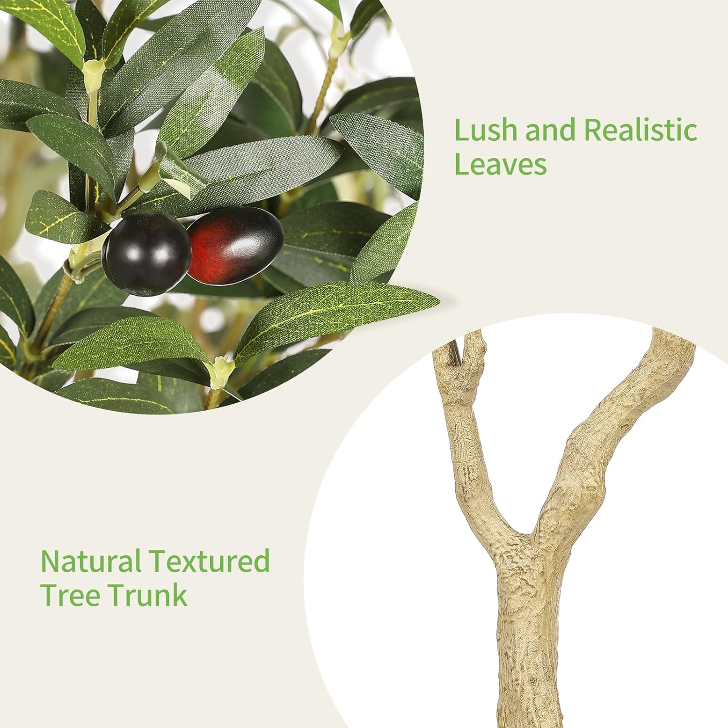 Thumbnail 3 de 6ft Artificial Olive Tree with Planter