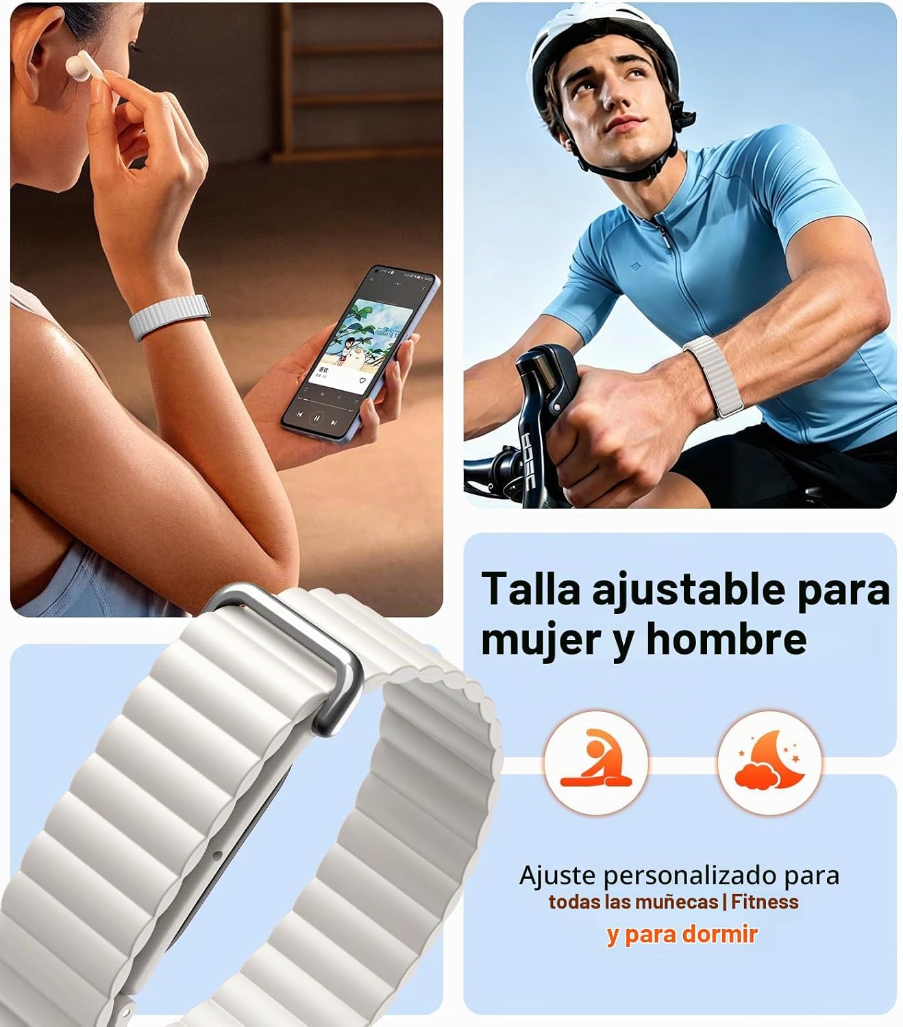 Thumbnail 4 de TiMOVO Sport: Correa magnética de silicona compatible con Fitbit Air