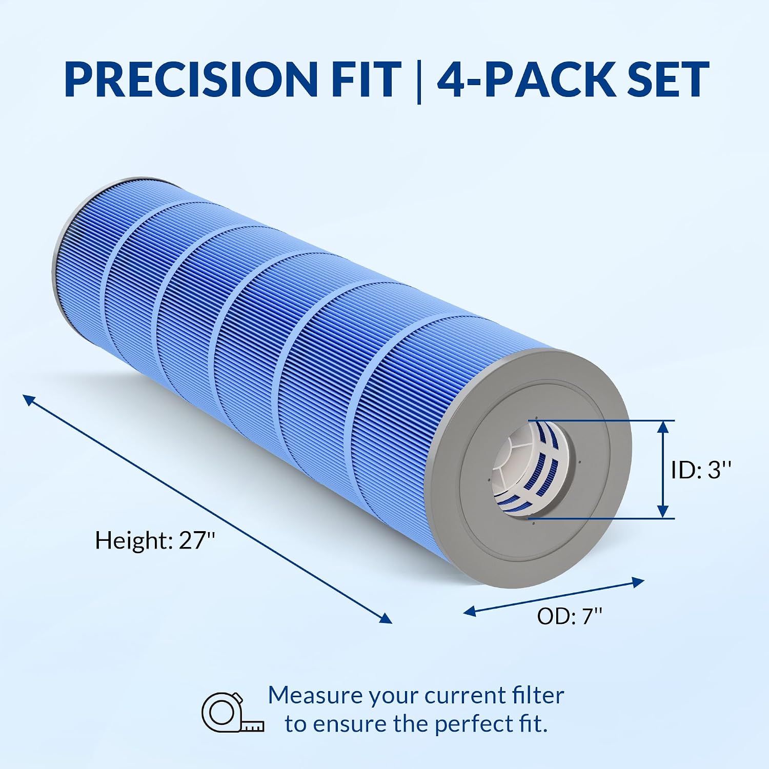 Detalle de Swimara Jandy Filter Series Ultra Azure Pool Cartridges, 4-Pack for CL460/CV460