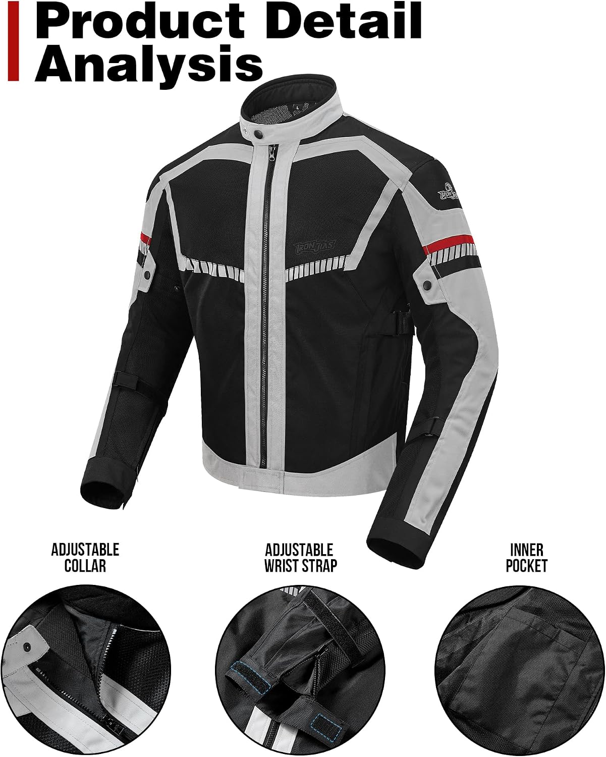 Thumbnail 5 de BORLENI Motorradjacke Sommer Herren