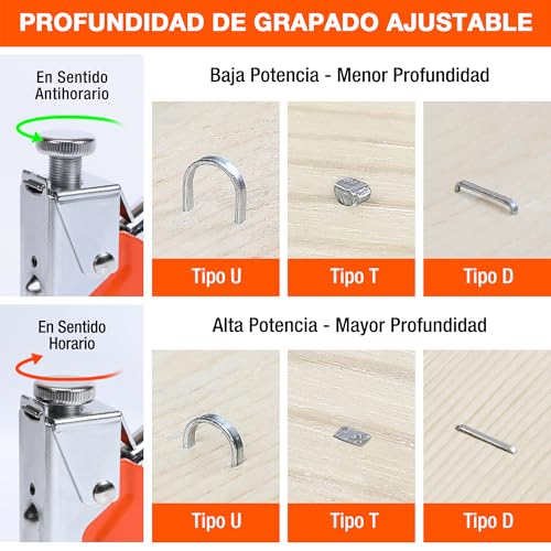 Detalle de ValueMax Grapadora Manual 3 en 1 con 3000 Grapas: para tapicería, bricolaje y fijaciones