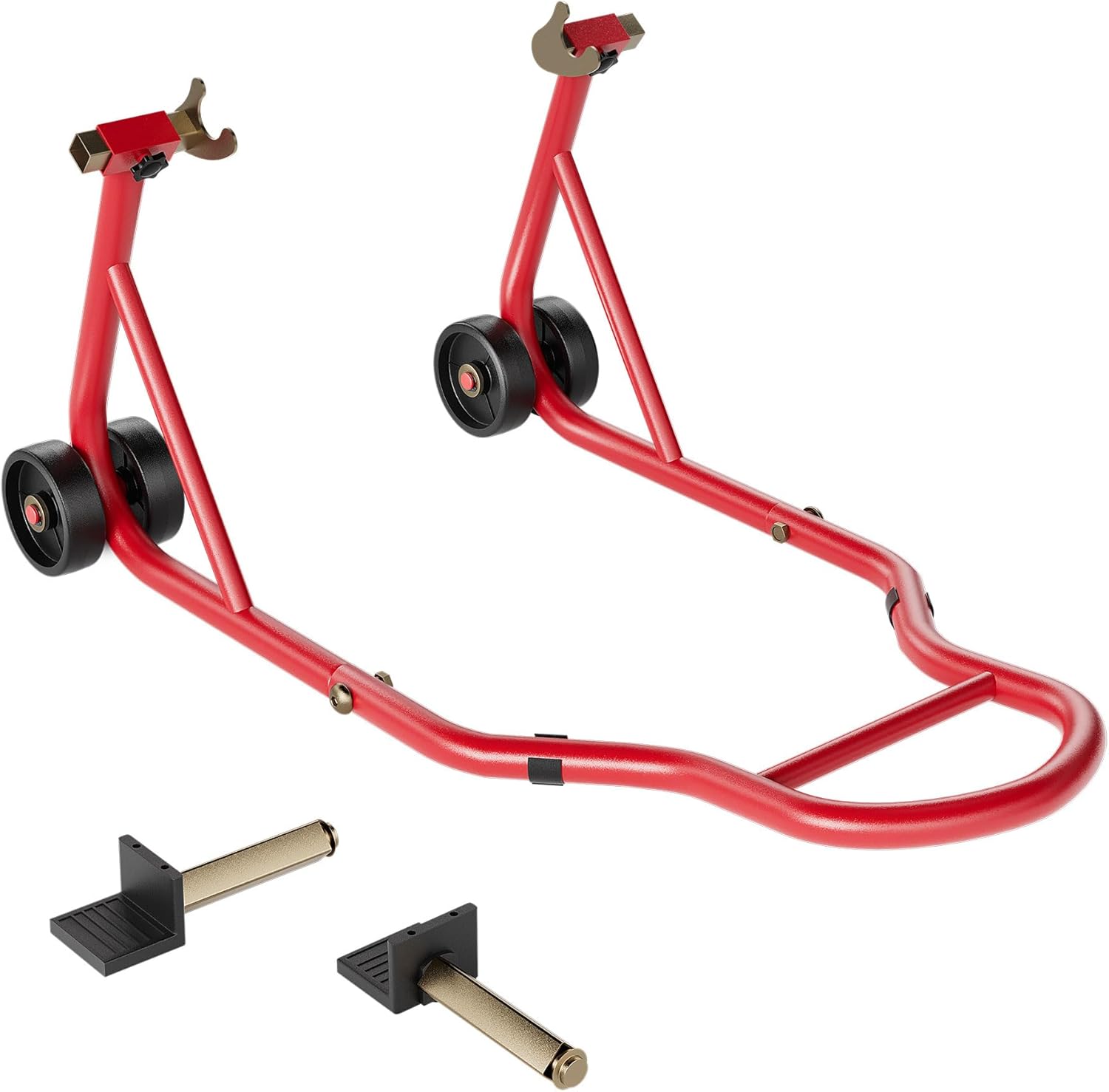 Detalle de SPECSTAR Motorcycle Paddock Stand 200kg Capacity – Rear Wheel Lift with Adjustable U & L Fork Heads