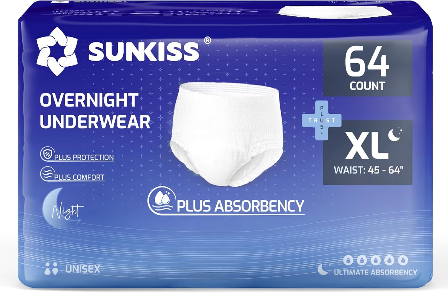 SUNKISS TrustPlus culottes incontinence XL Nuit