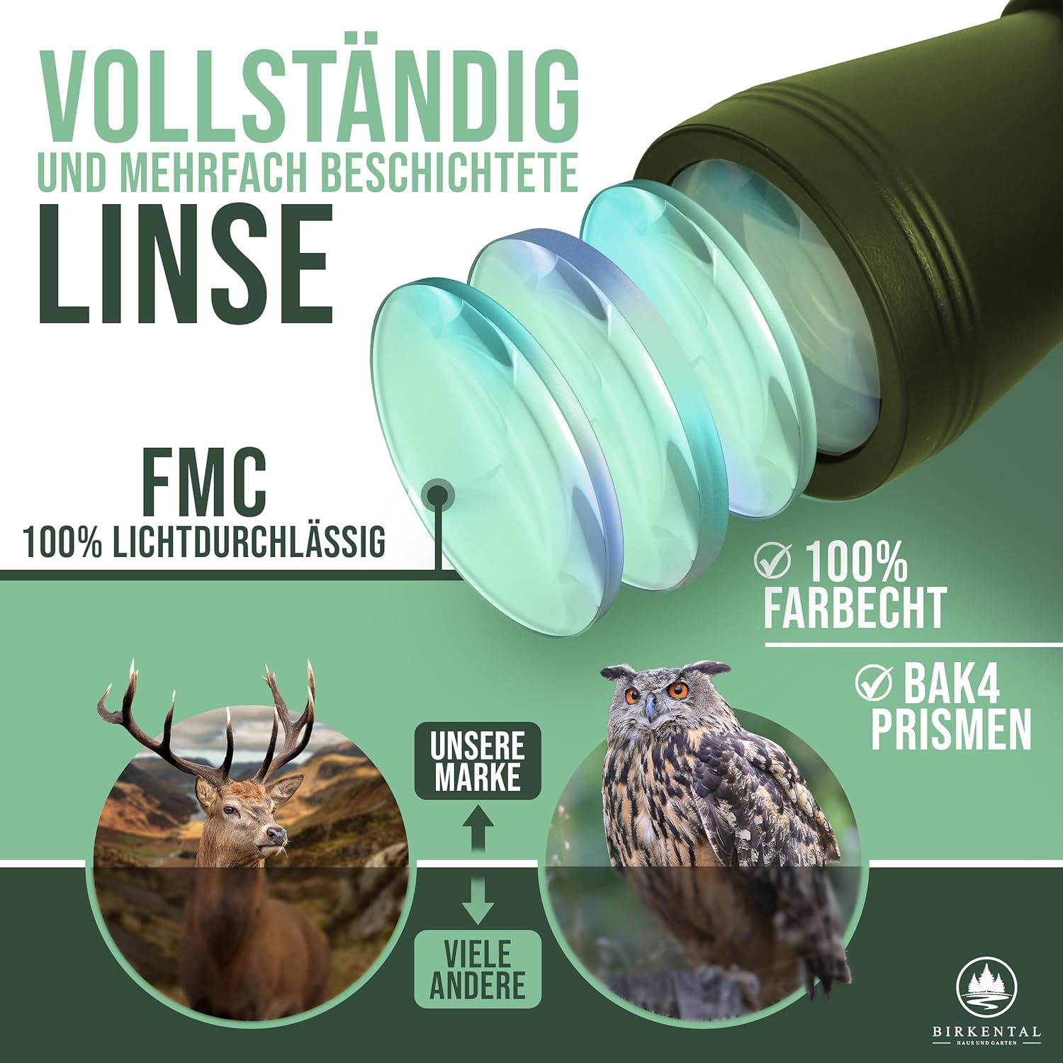 Thumbnail 3 de Fernglas 10x50 von Birkental mit Dioptrien