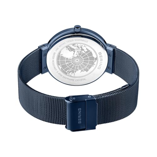 Thumbnail 3 de BERING Montre Unisexe à Quartz Collection Classic 39 mm – Acier Inoxydable, Verre Saphir, 5 ATM, Marron/Or Rose