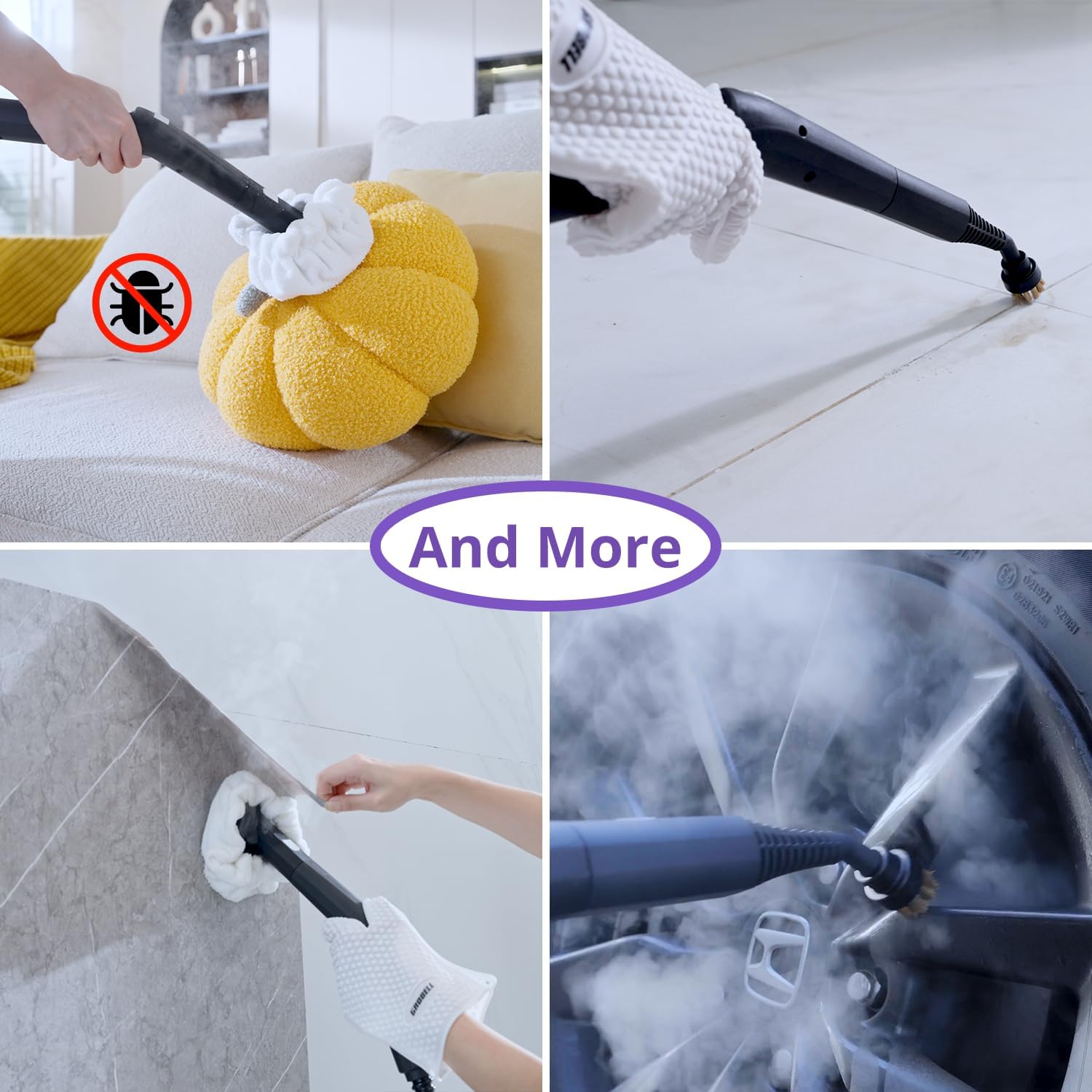 Detalle 2 de awasky Steam Cleaner 0.6 Gal Multi Steamer Mop