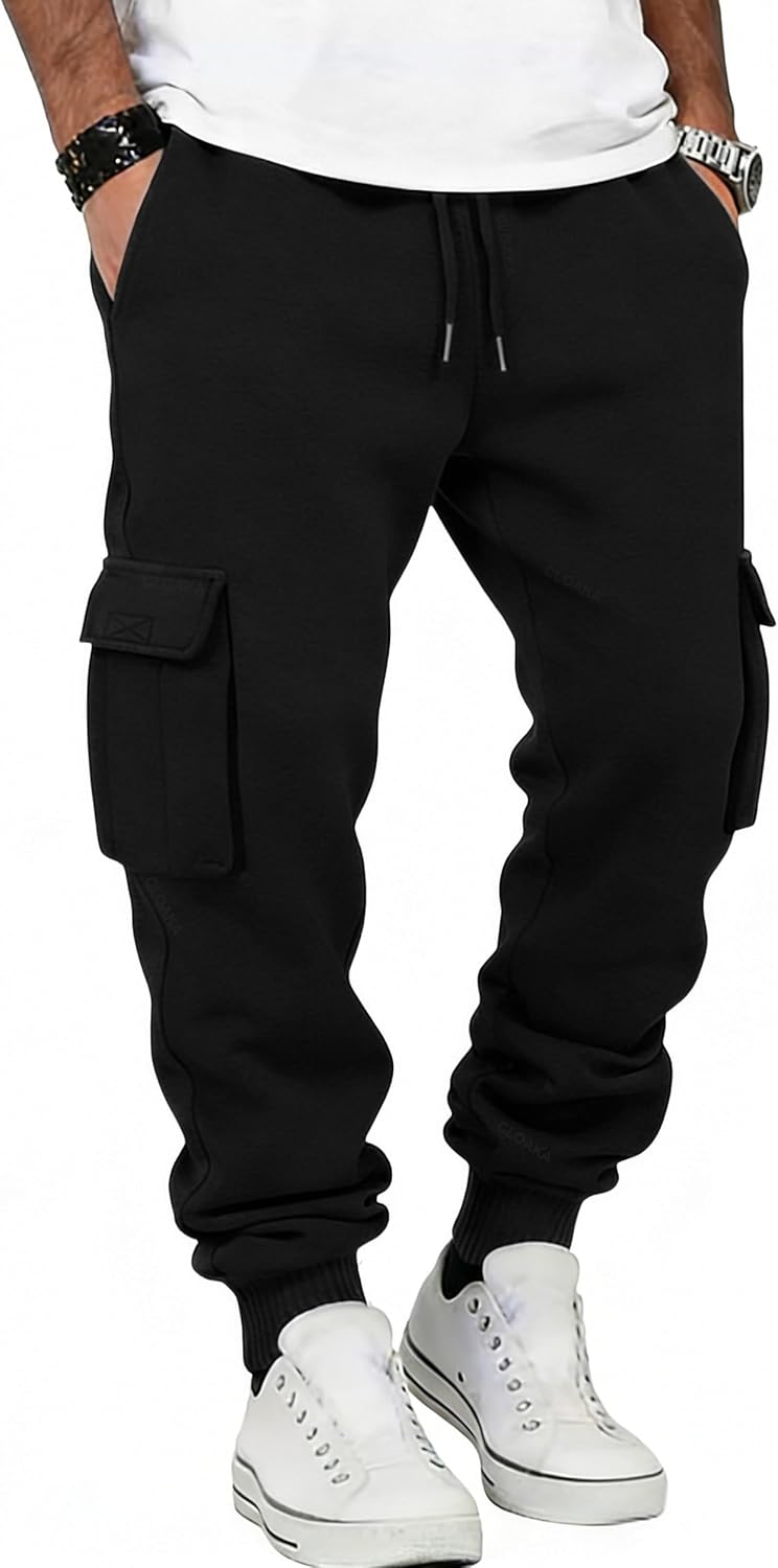 Thumbnail 6 de CLOAKA Jogginghose Herren – Baumwolle Cargo Baggy mit elastischer Taille und Kordelzug