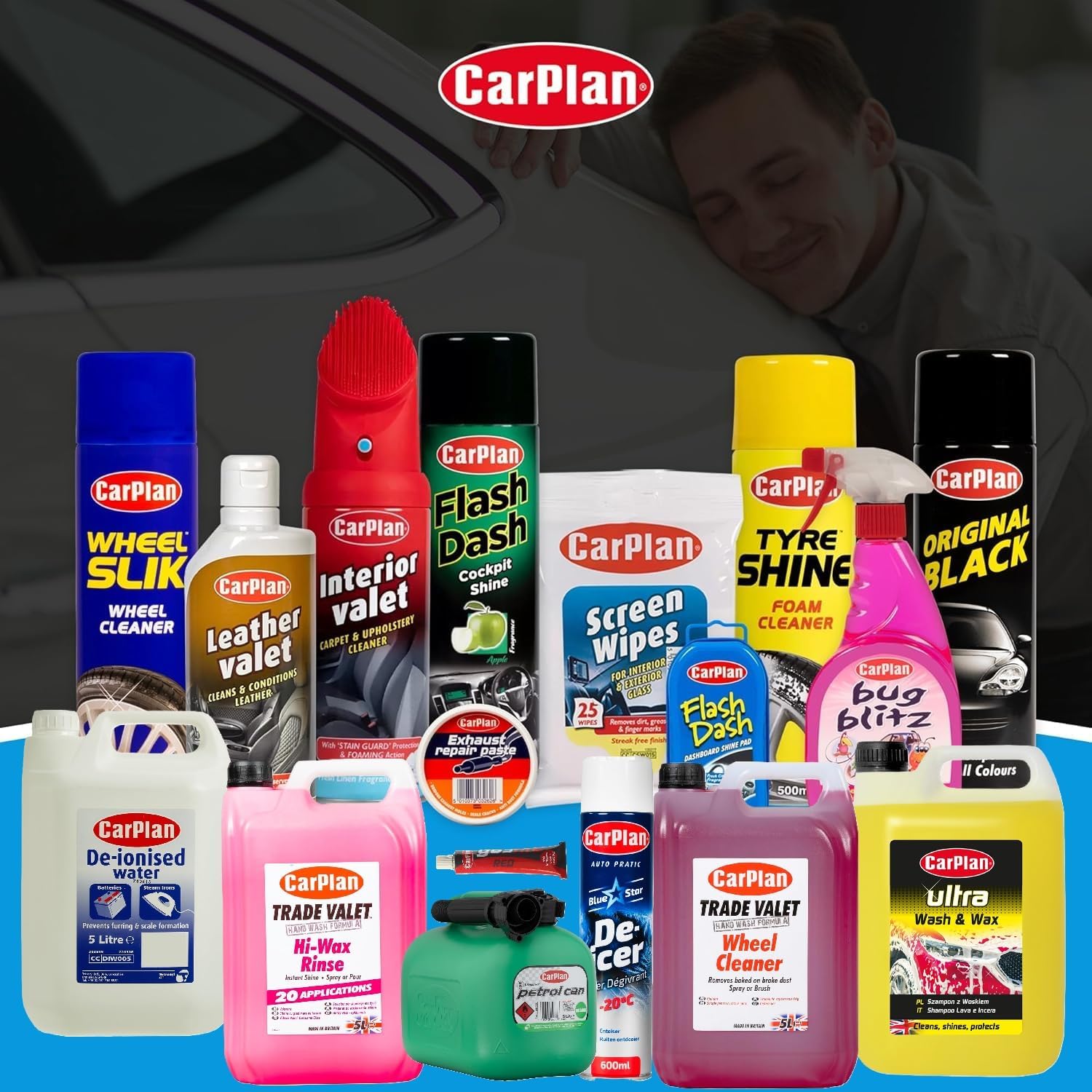 Thumbnail 3 de CarPlan Ultra Wash and Wax 5L – Shampooing voiture pH neutre avec cire, nettoyage sans traces