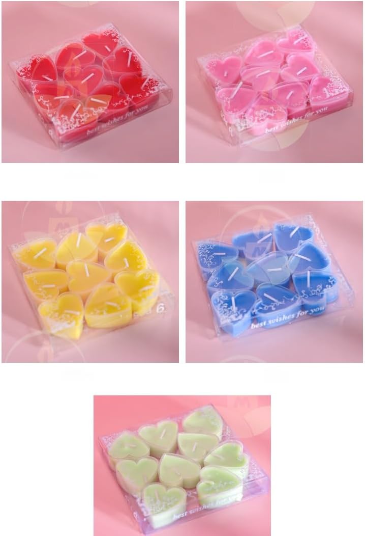 Detalle de Love Candle 9 PCS Romantic Unscented Tea Lights (White)