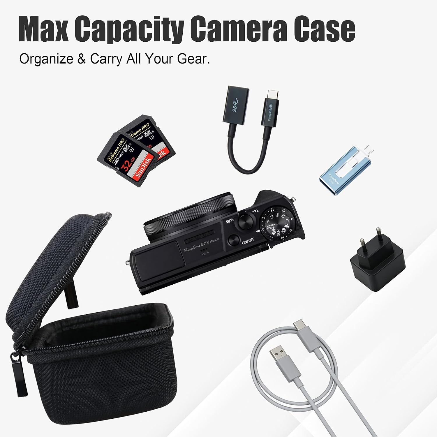 Thumbnail 2 de BOVKE Camera Case for Canon PowerShot G7 X Mark III & G7 X Mark II