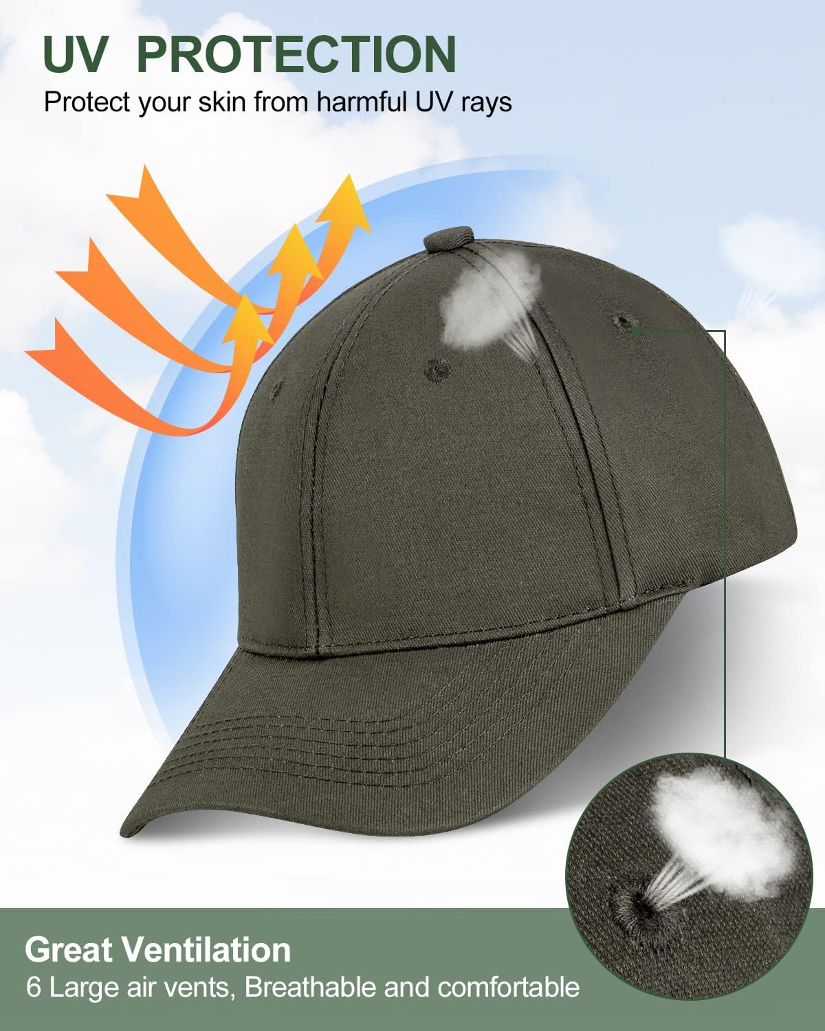 Detalle 2 de Baseball cap unisex, adjustable cotton hat