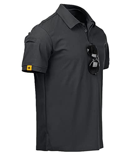Detalle de JACKETOWN Manga Corta Polo Secado Rápido y Transpirable para Hombre