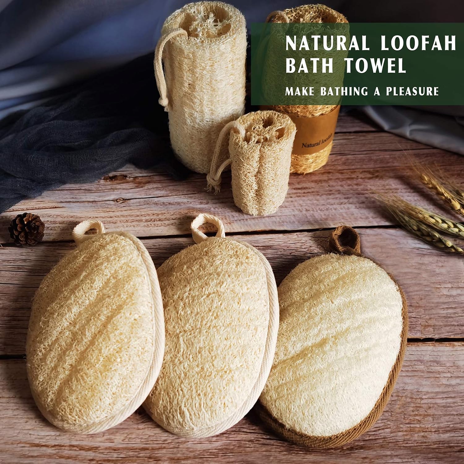 Thumbnail 6 de Natural Loofah Sponge Exfoliating 3-Pack