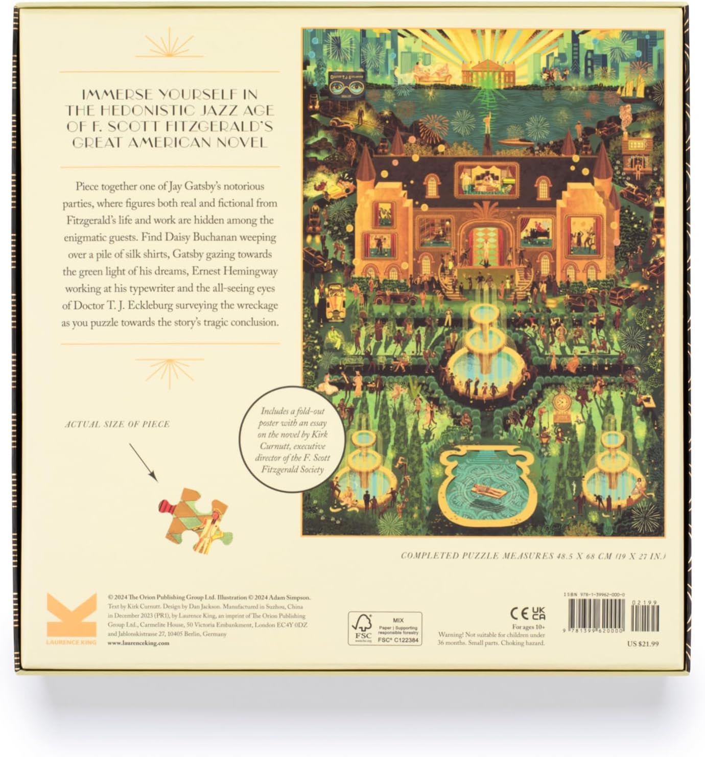 Thumbnail 7 de The Great Gatsby 1000-Piece Puzzle 🃏