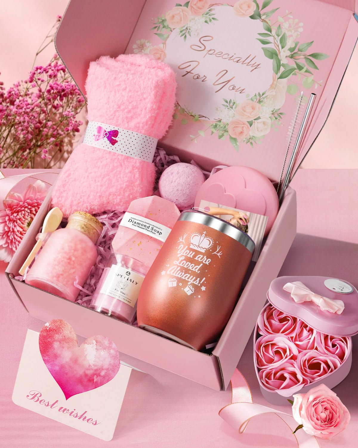 Thumbnail 2 de LIVEHITOP Rose Bath Gift Set, 10 piece
