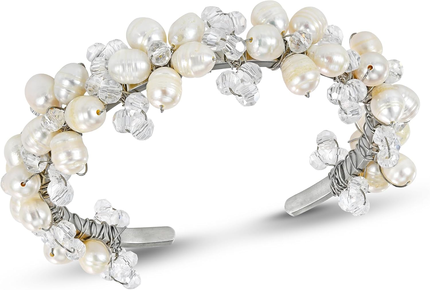 Detalle de AeraVida Cuff Bracelet with Cultured Freshwater Pearls