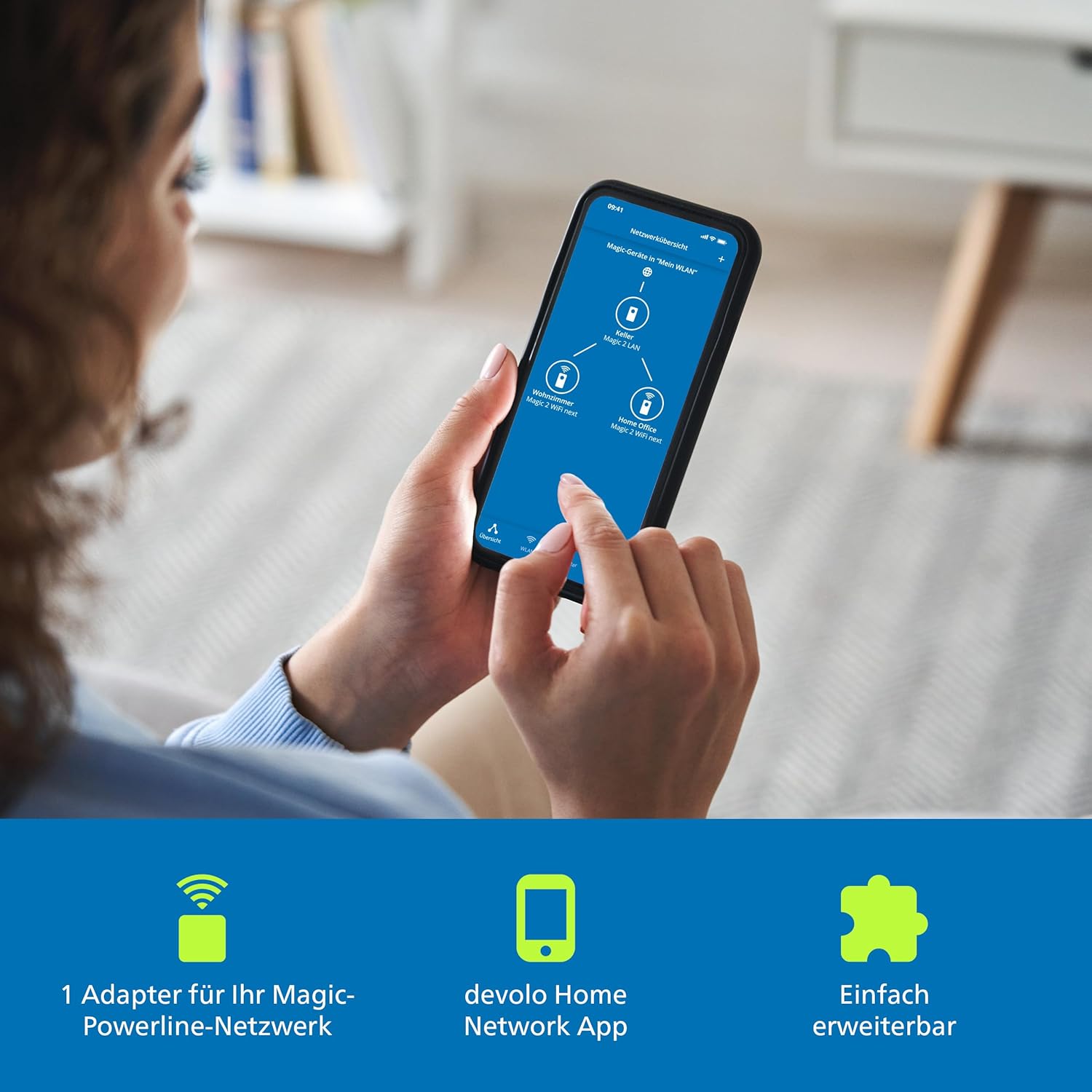 Thumbnail 2 de devolo Magic 1 WiFi mini Erweiterungsadapter – WLAN Powerline Adapter bis zu 1.200 Mbit/s (1× LAN, dLAN 2.0), weiß