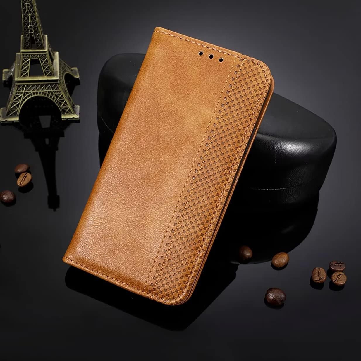 Detalle 2 de UPLAI Wallet Case for Motorola Edge 50 Neo / Moto ThinkPhone 25 – Premium Leather, Magnetic Closure, Slim Kickstand