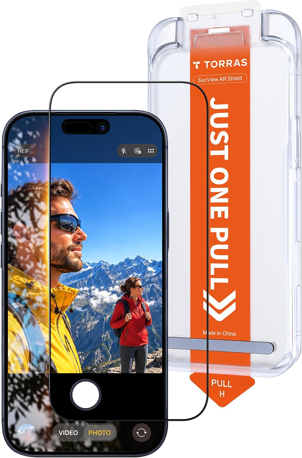 Detalle de TORRAS SunView AR Ultra Screen Protector for iPhone 18 Pro, Anti-Reflective 9H+ Glass