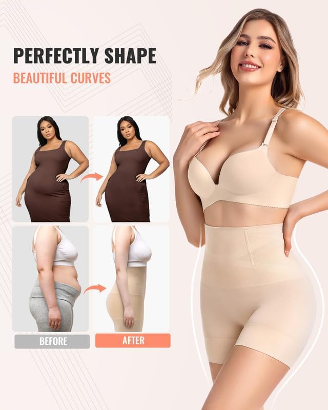 Thumbnail 3 de ForeverShaper Seamless Tummy Control Shapewear Shorts with High Waist Support
