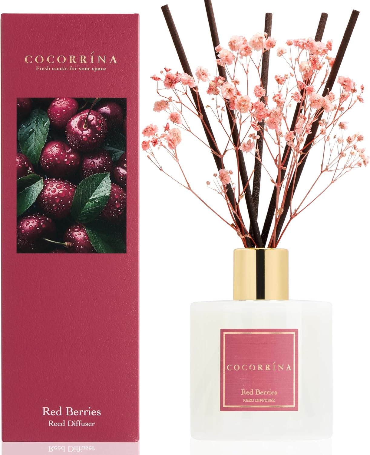 Thumbnail 6 de Cocorrína Raumduft Reed Diffuser „Frühlingsstrauß“ mit 8 Duftstäbchen (200 ml)