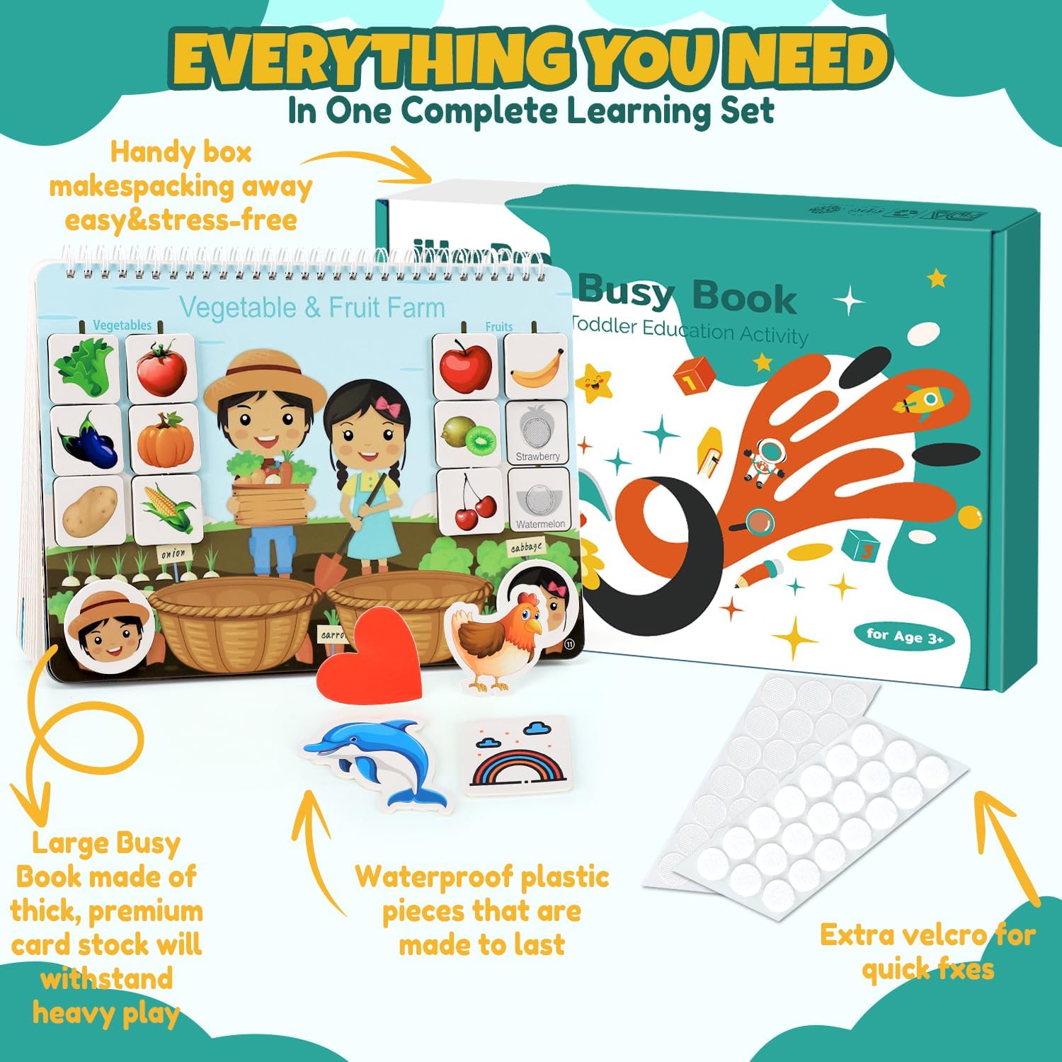 Thumbnail 5 de Busy Book for Toddlers 3-6