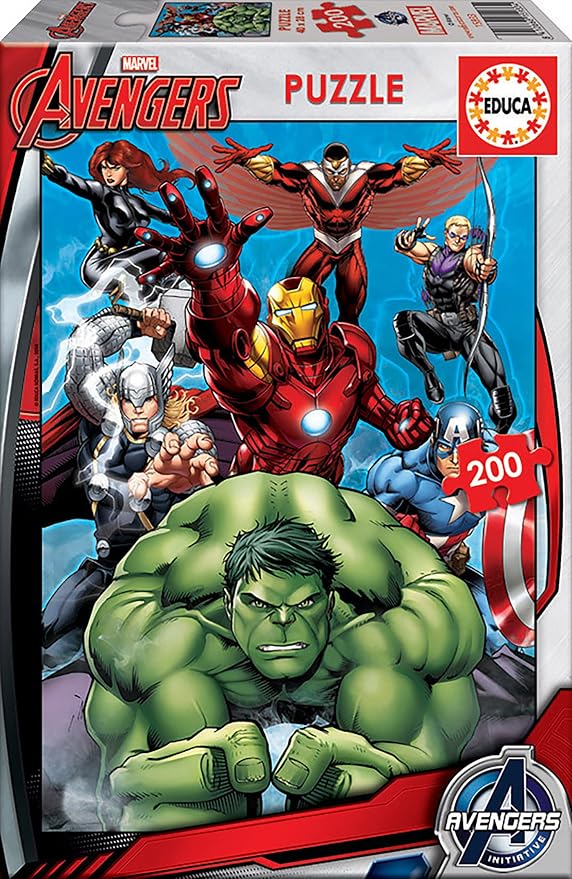 Detalle de Educa Puzzle Infantil Avengers Marvel - 200 Piezas 🧩