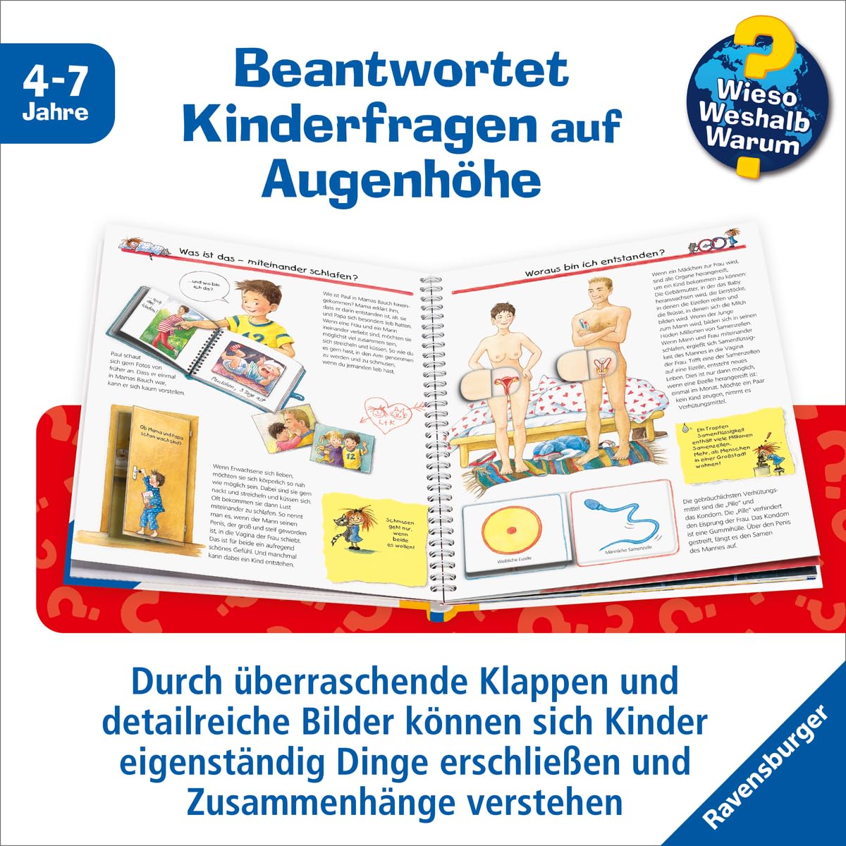 Detalle 2 de Ravensburger Verlag, Wieso? Weshalb? Warum? Band 13: Woher die kleinen Kinder kommen – książka
