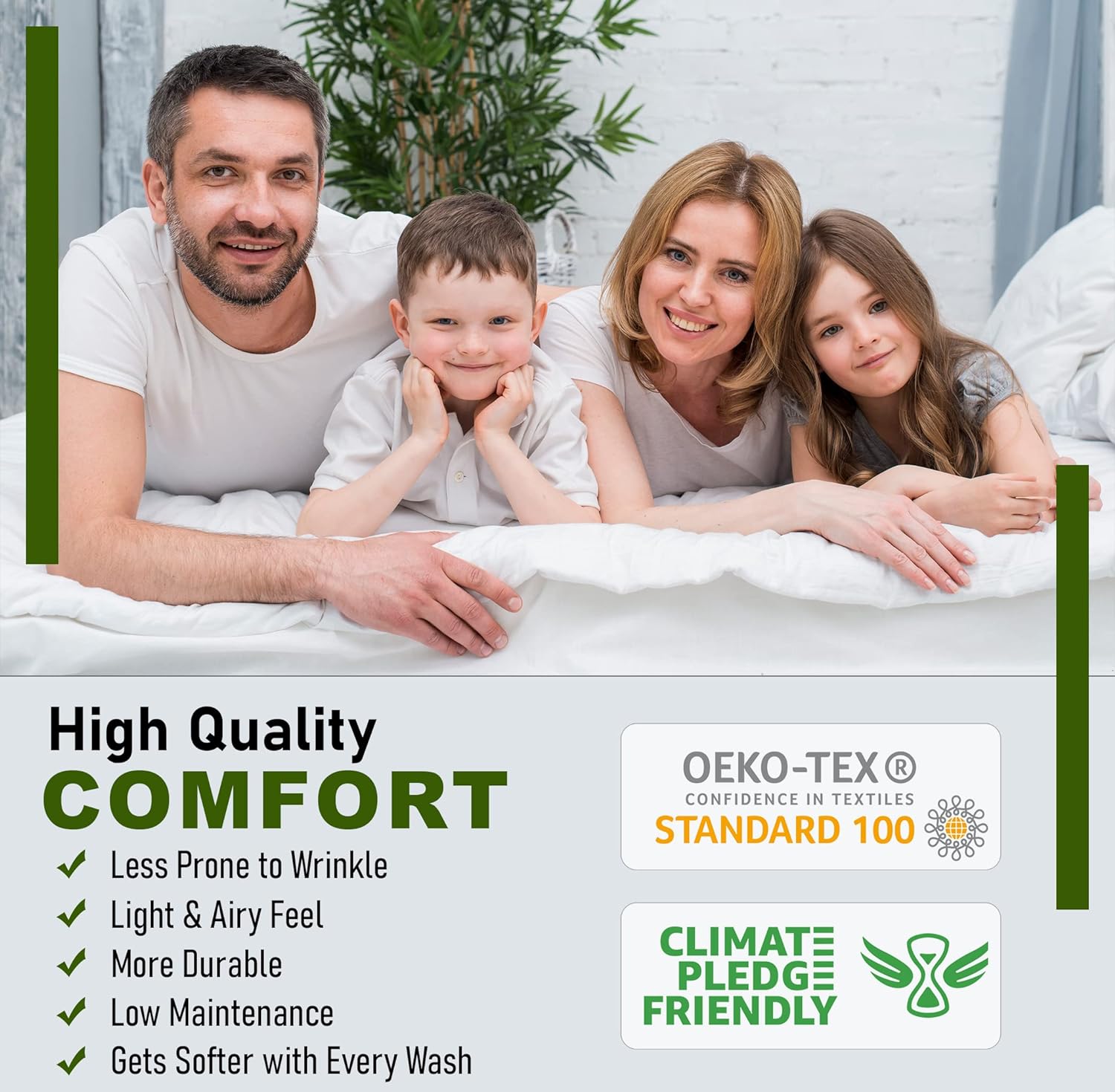 Thumbnail 6 de RUVANTI 100% Cotton Sheets – Queen Percale Bedding with Floral Bliss Design