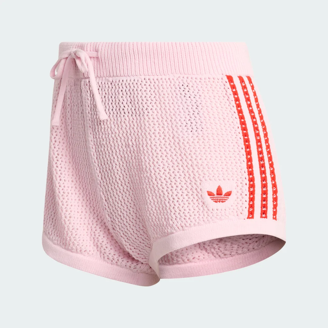 Detalle 2 de Adidas CROCHET SHORTS en rosa