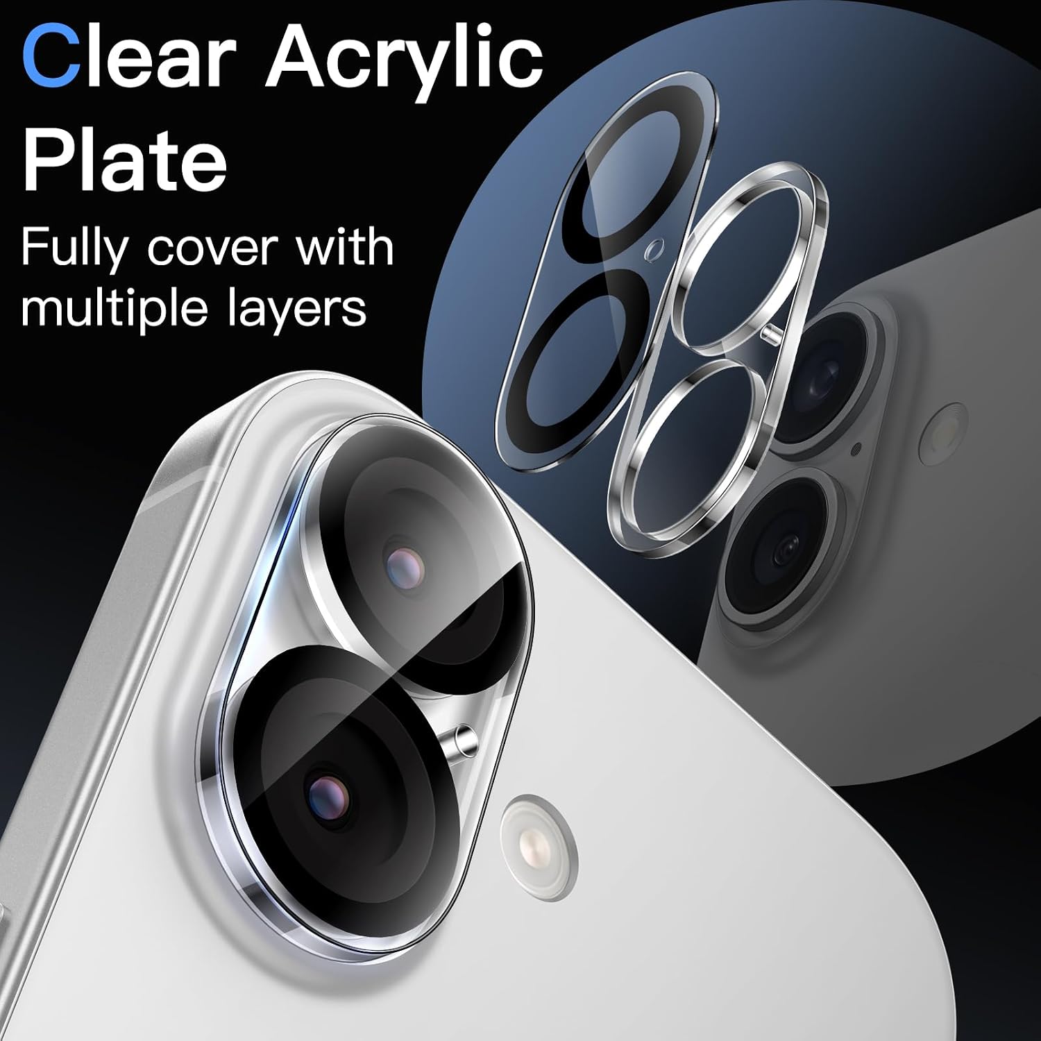 Thumbnail 2 de JETech Lens Protector for iPhone 17