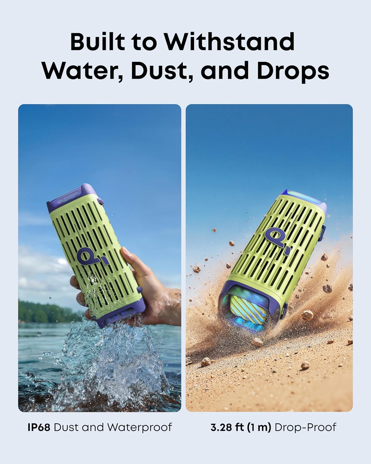 Thumbnail 1 de soundcore Boom 3i Portable Bluetooth Speaker by Anker (IP68 Waterproof, Floating, 50W, 16-Hour Playtime) for Kayaking & Camping