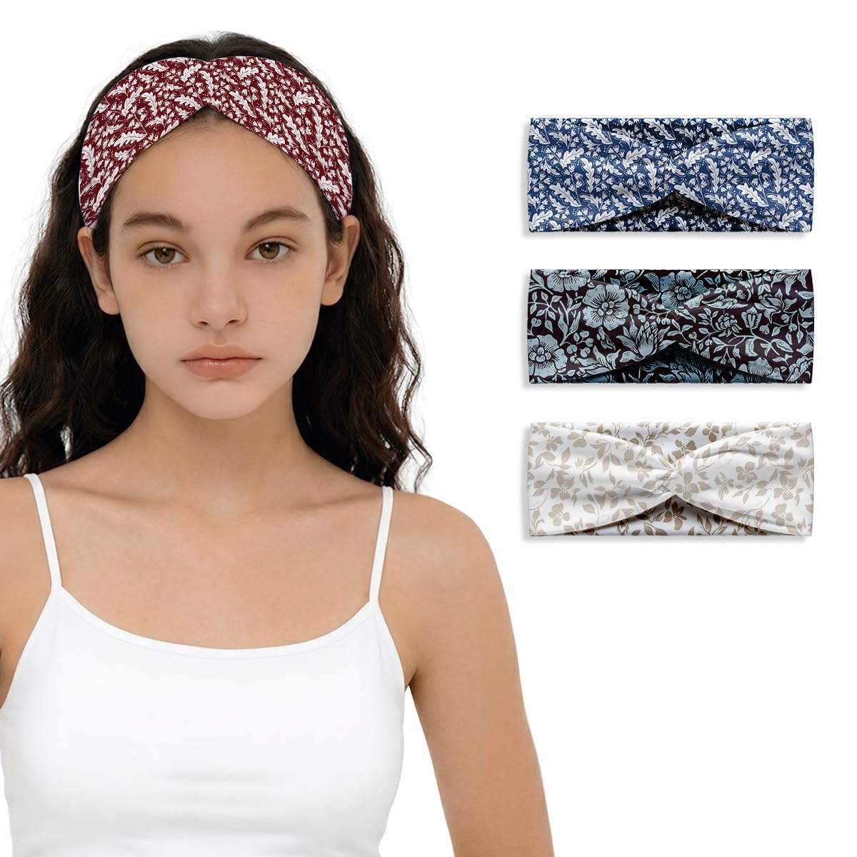 Detalle de IAXIC Hair Headbands, 4-Pack