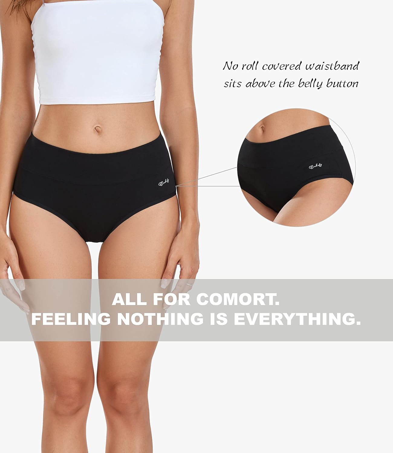 Thumbnail 4 de coskefy High Waisted Cotton Briefs 5 Pack