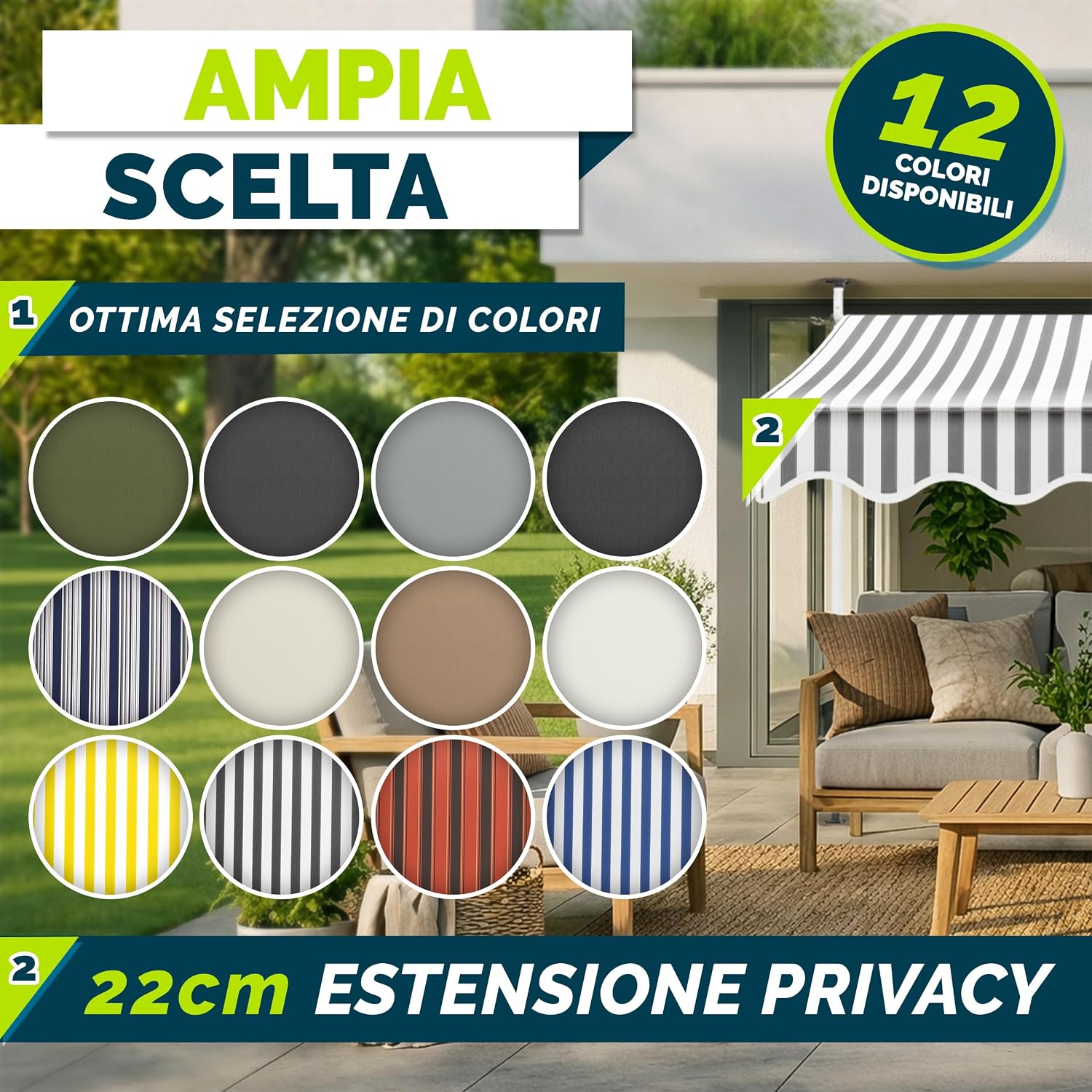 Thumbnail 6 de tillvex Tenda da Sole a Bracci 400cm