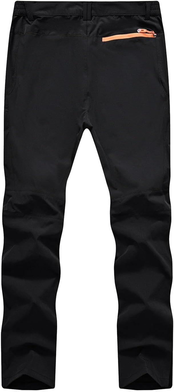 Detalle 1 de TBMPOY Men's Lightweight Hiking Pants, Quick-Dry, Water-Resistant, Zipper Pockets