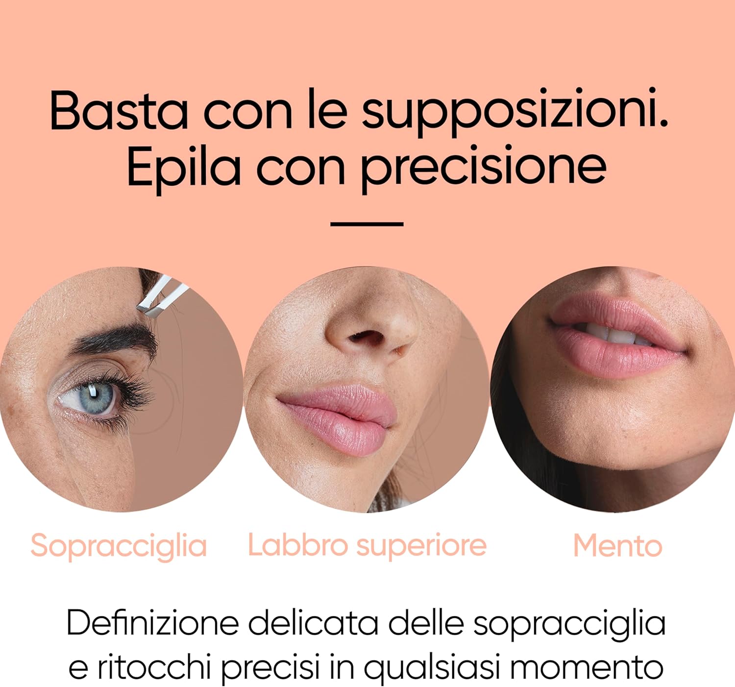 Thumbnail 6 de Sensica Pinzette Sopracciglia con Luce LED Professionali e punta obliqua in acciaio inox