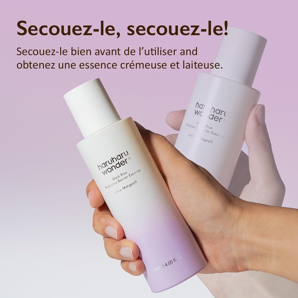 Detalle de Haruharu Wonder Black Rice Probiotics Barrier Essence 30 ml — Essence tonique pour renforcer la barrière cutanée