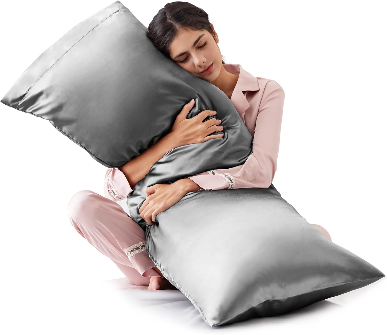 Detalle de Love's cabin satin body pillowcase 20" x 54