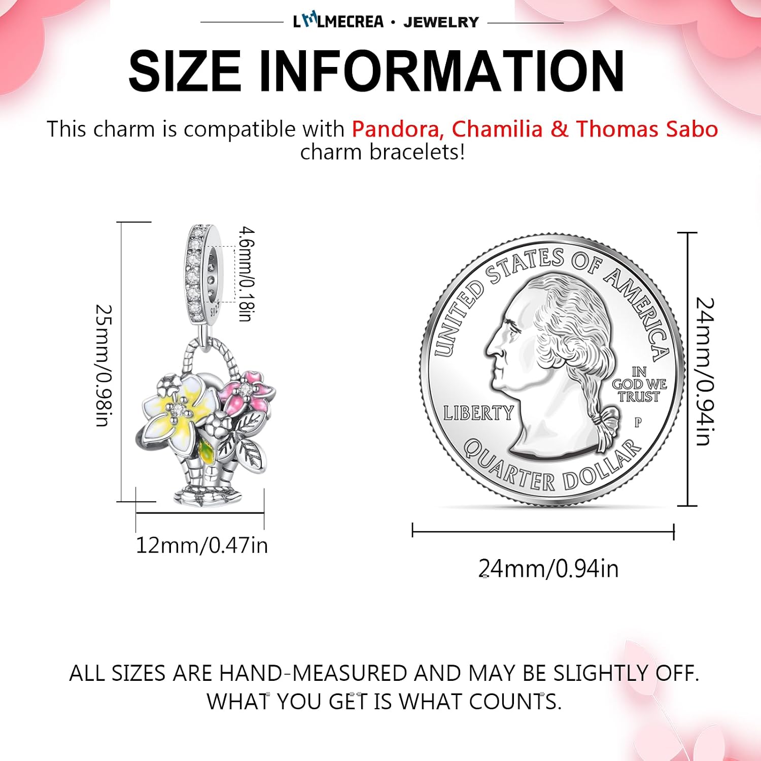Detalle 2 de 925 Silber Charm Anhänger für Europaarmbänder 4,6 mm