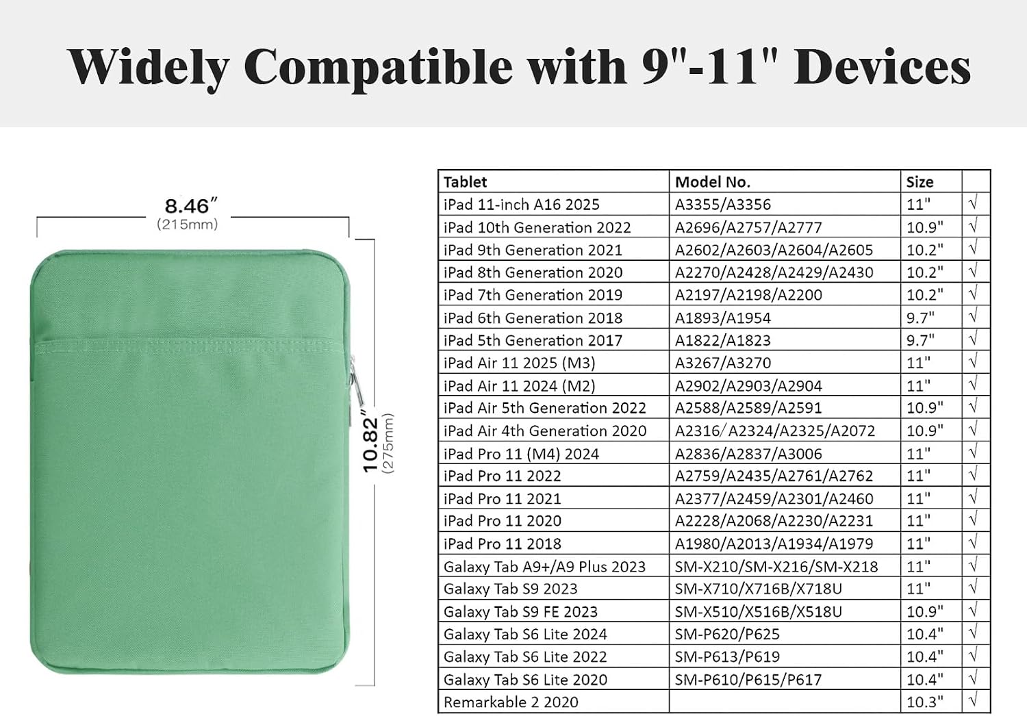 Thumbnail 1 de TiMOVO 9–11in Tablet Sleeve
