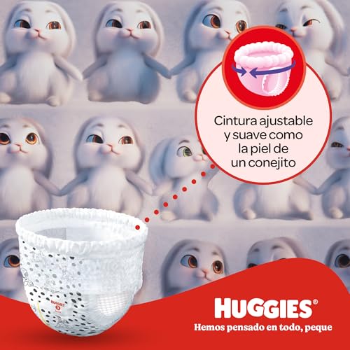Detalle 2 de Huggies Little Movers Pañales Braguita Disney T6 🚼 (96u)