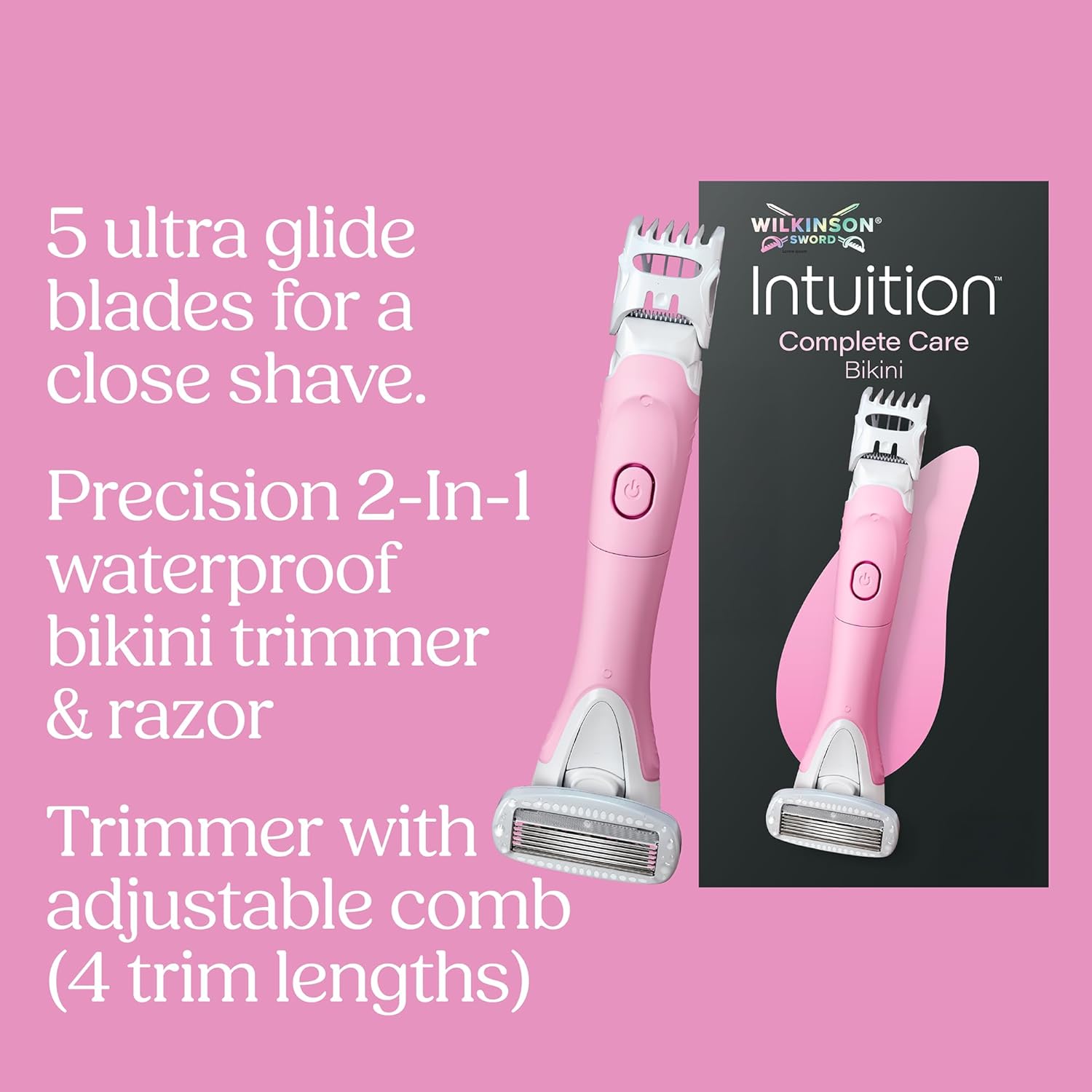 Detalle 2 de Wilkinson Sword Intuition Complete Care Bikini Trimmer & Razor 2in1 for Women