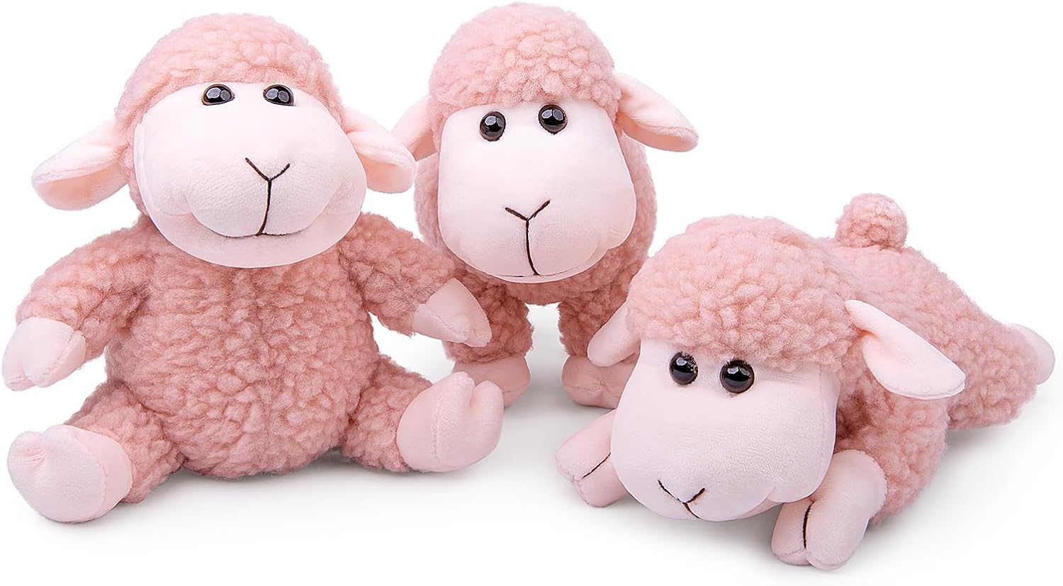 Thumbnail 6 de Lilizzhoumax Simulation Lamb Plush Toy – 13cm Pink, Realistic Small Sheep, Super Soft, Cute Home Decor & Gift