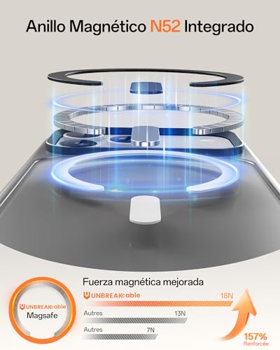Detalle de UNBREAKcable Funda magnética iPhone 17 Pro 6,3"