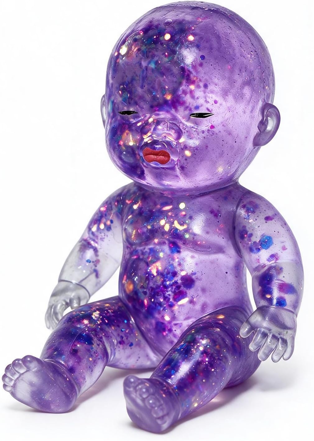 Detalle de VSFPLM Glitter Doll Squishy Stress Ball, Purple Slow-Rebound Sensory Fidget