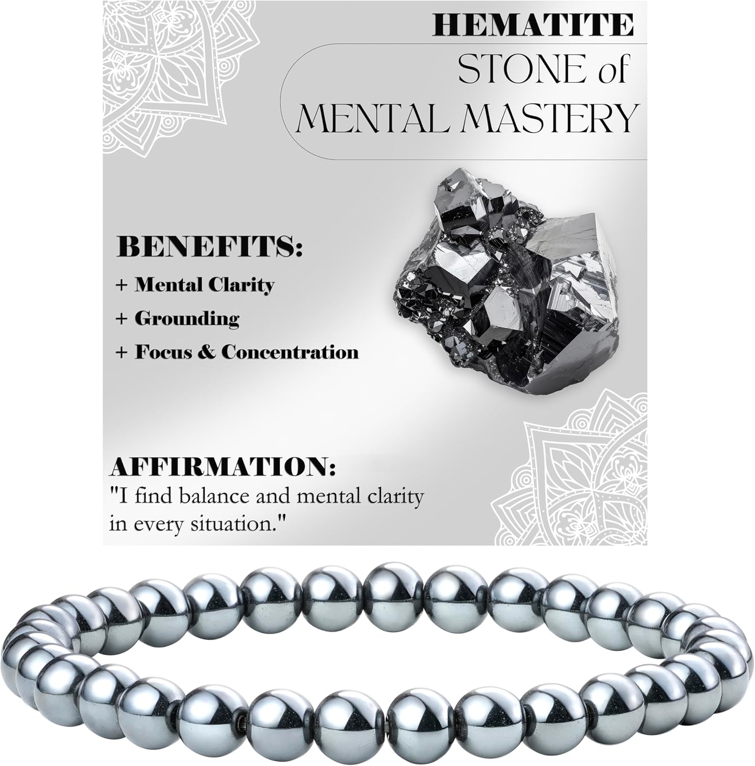 Thumbnail 5 de Bivei Perlenarmband 6mm Halbedelstein elastisch