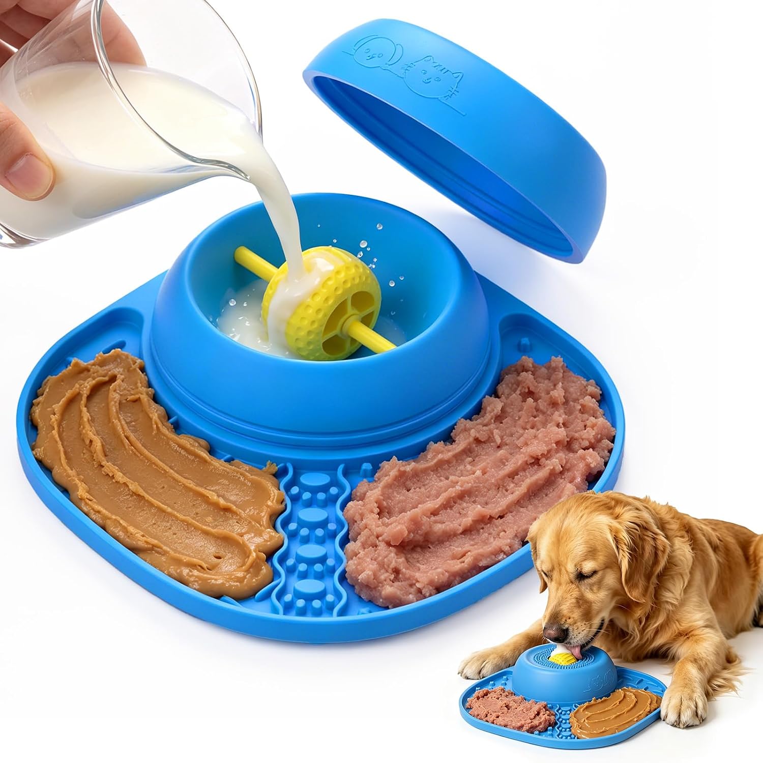 Detalle de Slow Feeder Dog Bowl, 150ml