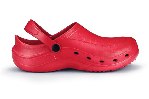 Thumbnail 4 de ESTRO Zuecos Sanitarios Mujer Goma 38 Rojo